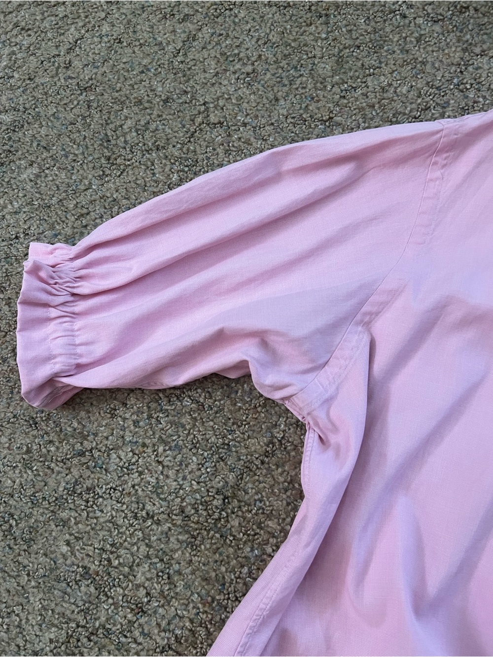 Up cycled / Remade  Ralph Lauren Light Pink Cotton Button-Down Tie-Hem Shirt - Picture 6 of 9